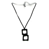 Duo Glass Necklace - Black