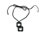 Duo Glass Necklace - Black