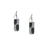 Cobblestones Glass Earrings - Amber