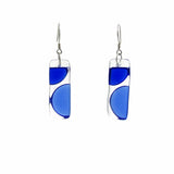 Onda Glass Earrings - Navy