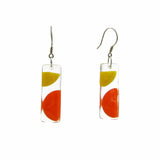 Onda Glass Earrings - Cherry