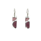 Onda Glass Earrings - Pink