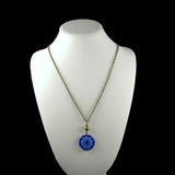 Mosaic Medallion Necklace - Blue