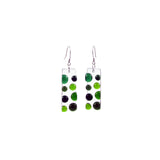 Bubbles Glass Earrings - Black