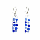 Bubbles Glass Earrings - Red