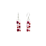 Bubbles Glass Earrings - Purple