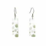 Bubbles Glass Earrings - White