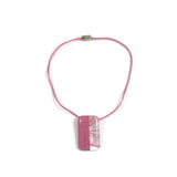 Mitad Glass Pendant - Pink