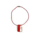 Mitad Glass Pendant - Red