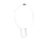 Mitad Glass Pendant - White