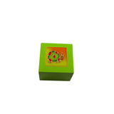 Tea Light Box - Green Swirls
