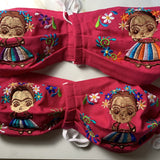 Reusable Embroidered Kid's Sized FaceMasks - Frida