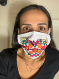 Reusable Embroidered FaceMasks - Floral