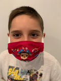 Reusable Embroidered Kid's Sized FaceMasks - Frida