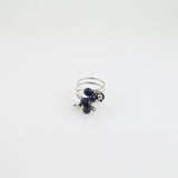 Lapis Lazuli Bolitas Curly Ring