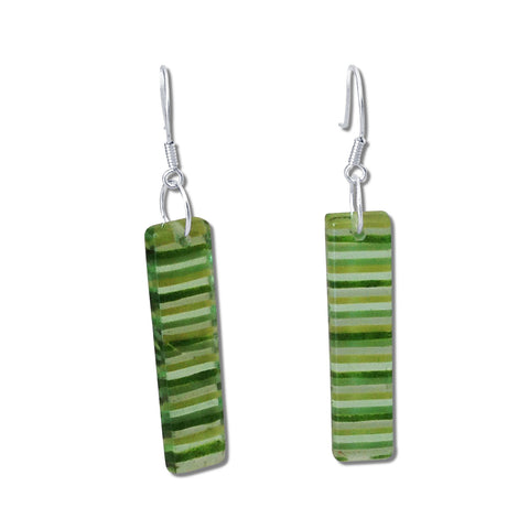 LGAN Glass Earrings - Green