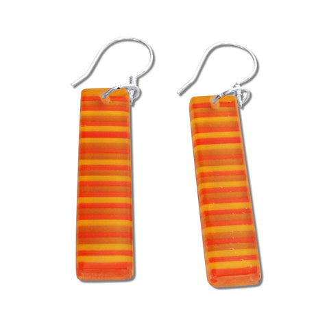 LGAN Glass Earrings - Orange