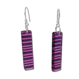 LGAN Glass Earrings - Purple