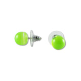 Glass Ball Studs - Lime Green