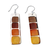 LMOL Glass Earrings - Red