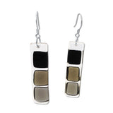 LMOL Glass Earrings - Black