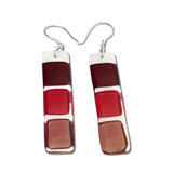 LMOL Glass Earrings - Red