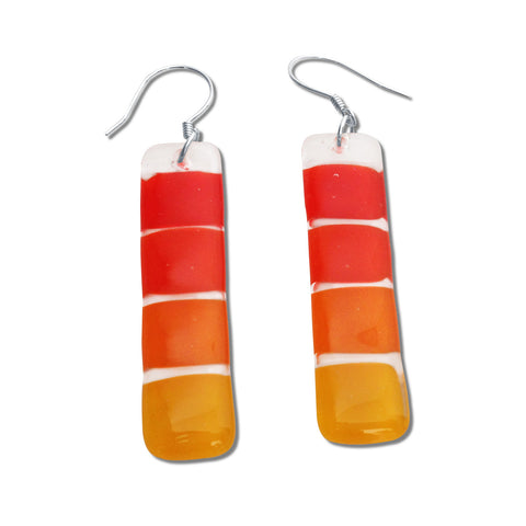 LMOL Glass Earrings - Orange