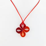 Mariposa Mini Glass Pendant -Red