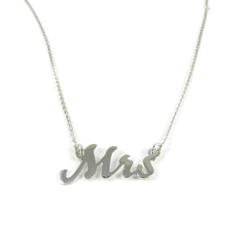Mrs Silver Necklace
