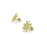 Gold Snowflake Earrings