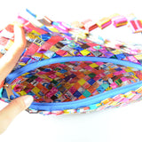 Recycled Candy Wrapper Flap Handbag - Multicolor