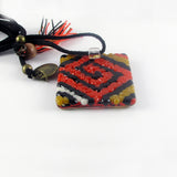 Navajo Glass Pendant - 5 Colors Available