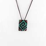 Navajo Glass Pendant - 5 Colors Available