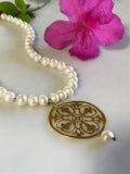 Pearl Medallion Necklace