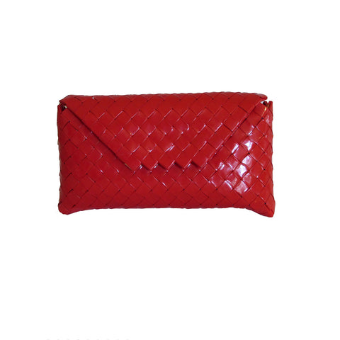 Recycled Candy Wrapper Clutch - Red