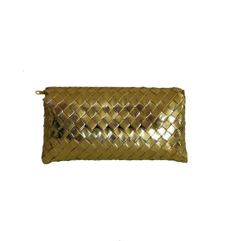 Recycled Candy Wrapper Clutch - Golden