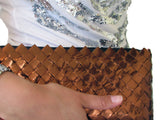 Recycled Candy Wrapper Clutch - Gold