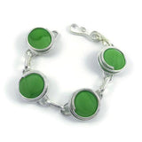 Infinity Bracelet - Green Opaque Matte