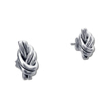 Simple Connected Double Knot Earrings