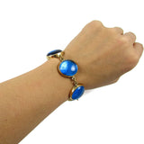 Tumbaga & Glass Bracelet - Turquoise